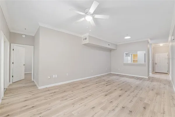 wooden floor in an empty room