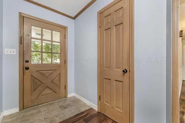 a view of front door