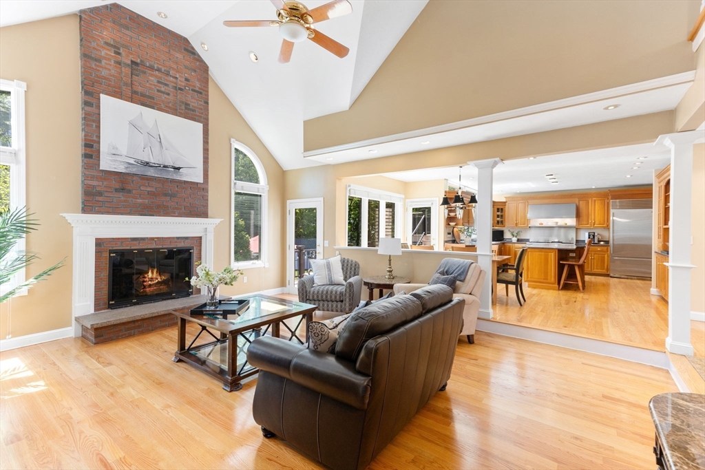 5 Linden Glen Road Canton, MA 02021 - Photo 11 of 42 a living room with furniture and a fireplace