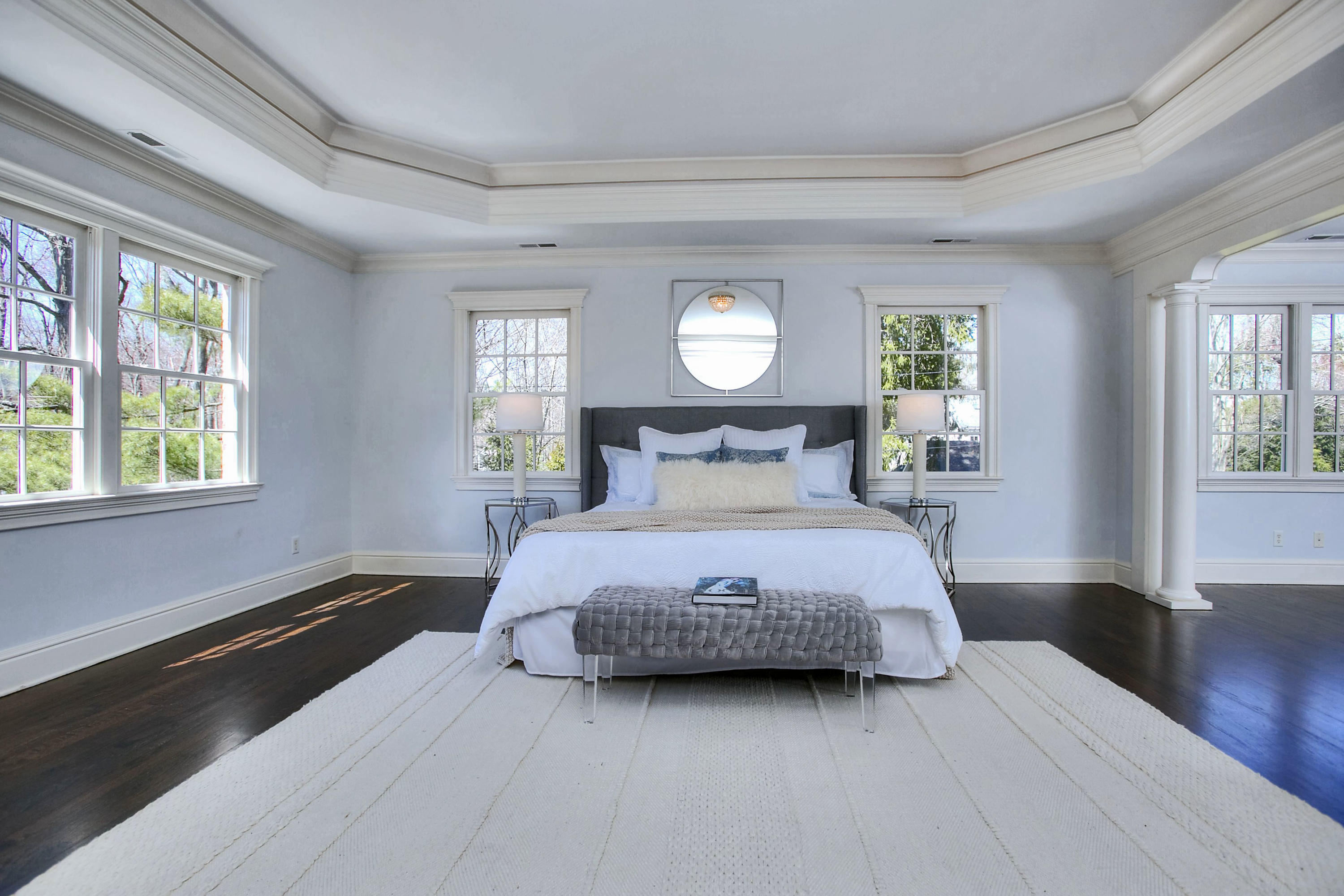 320 Ponus Ridge Road New Canaan, CT 06840 - Photo 24 of 40 a bedroom with a bed and window
