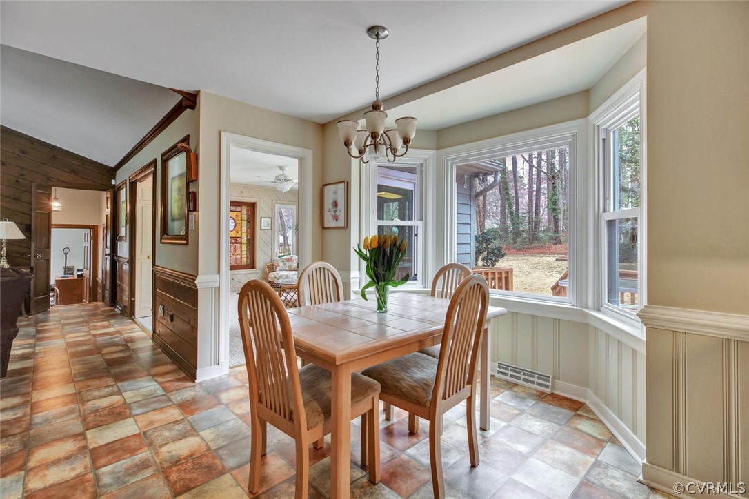 8714 Wishart Road Henrico, VA 23229 - Photo 12 of 35 Lovely Bay Window in Breakfast Area overlooking De