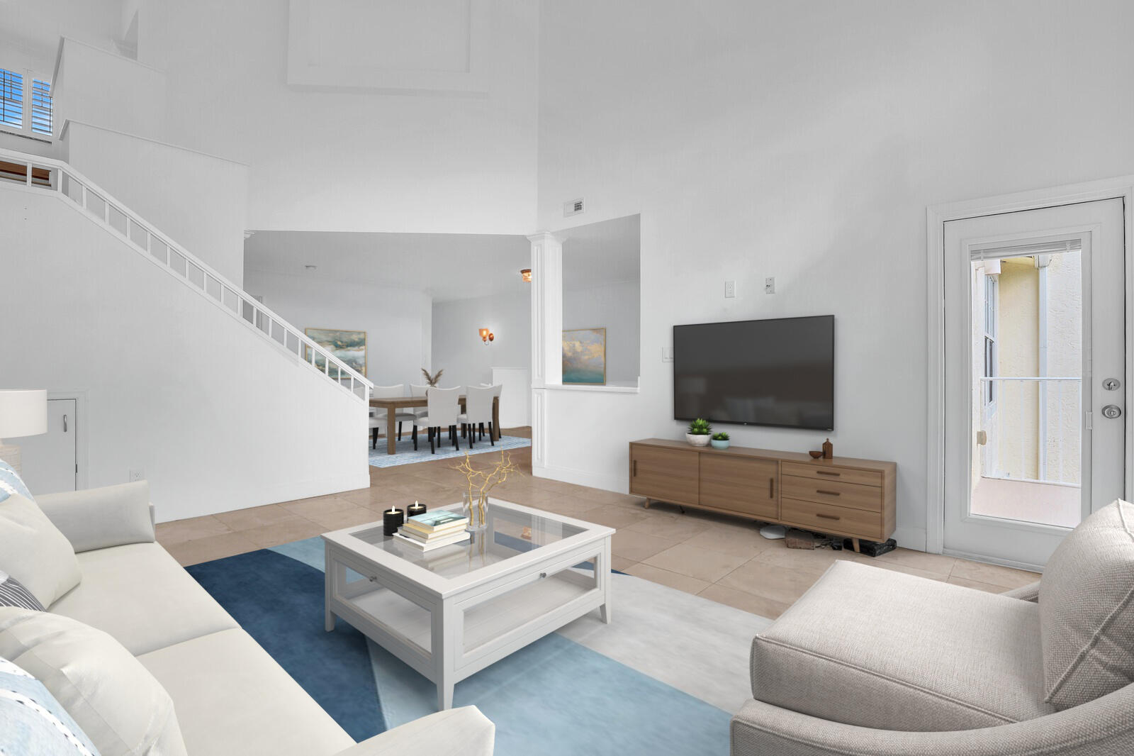 705 Mainsail Circle Jupiter, FL 33477 - Photo 15 of 51 a living room with furniture and a flat screen tv