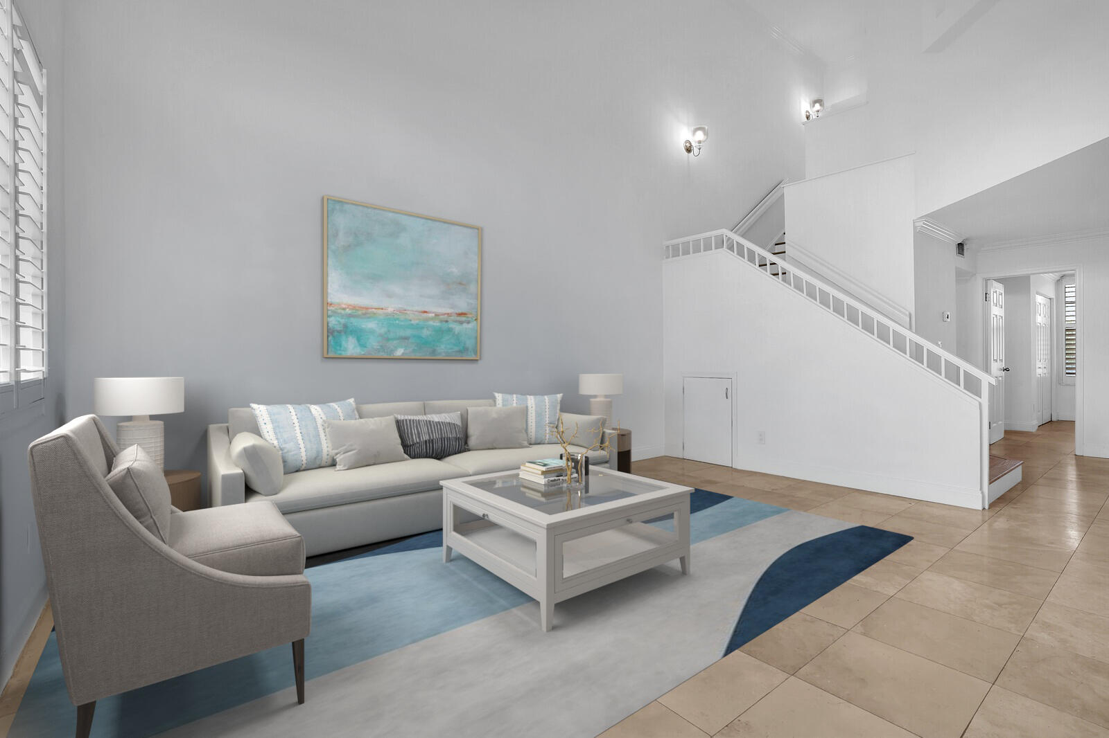 705 Mainsail Circle Jupiter, FL 33477 - Photo 17 of 51 a living room with furniture and a potted plant