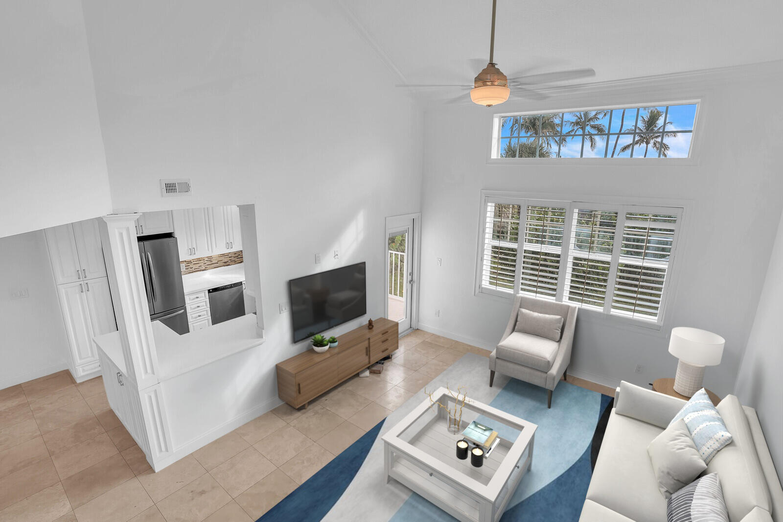 705 Mainsail Circle Jupiter, FL 33477 - Photo 28 of 51 a living room with furniture and a flat screen tv