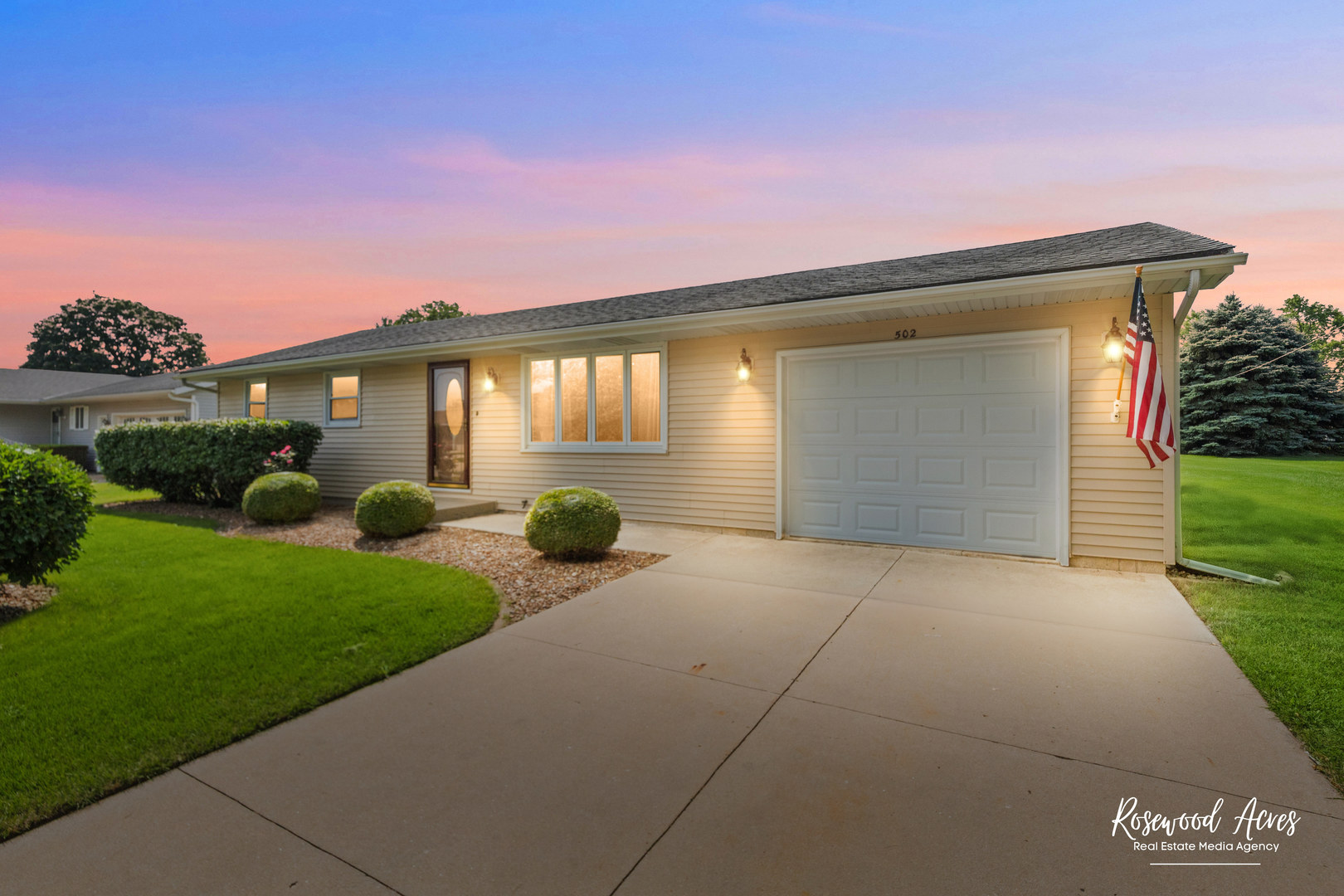 502 East 3rd Street Herscher, IL 60941 - Photo 13 of 15 a front view of a house with garden