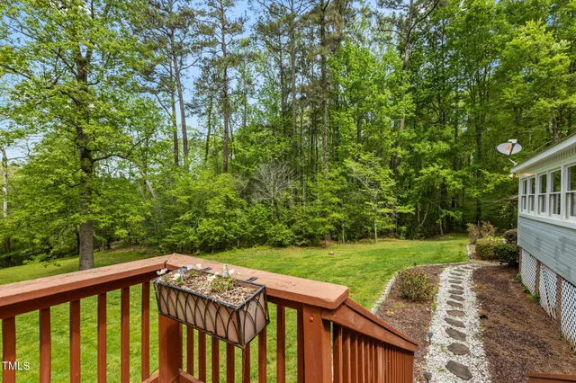 a view of an outdoor space and a yard