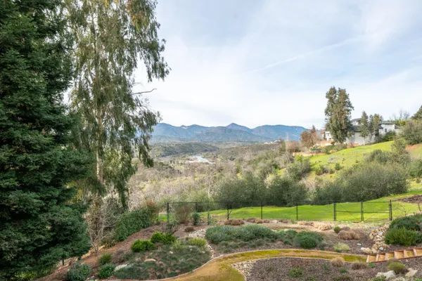 a view of a city from a balcony