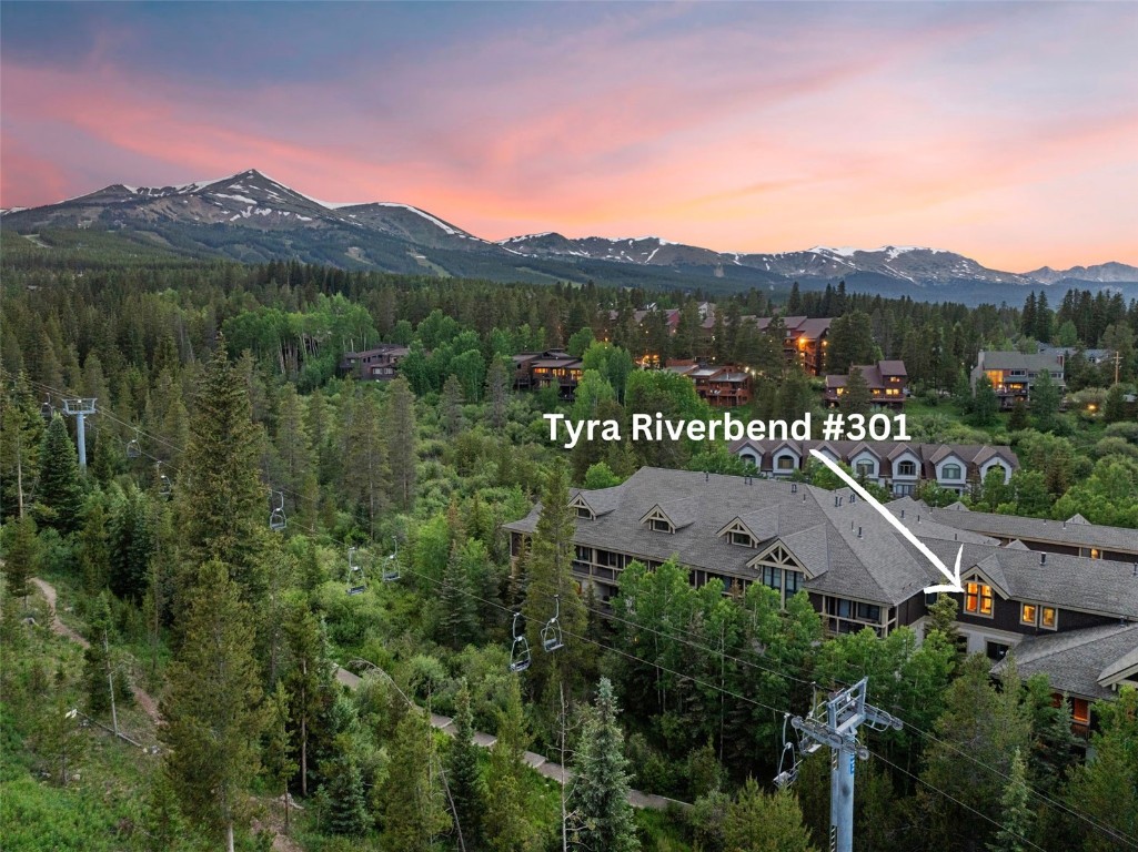 655 4 O Clock Road, Unit 301 Breckenridge, CO 80424 - Photo 2 of 23 a view of a lush green hillside and a building