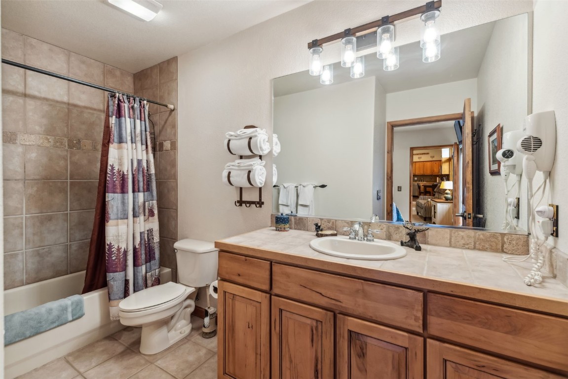 655 4 O Clock Road, Unit 301 Breckenridge, CO 80424 - Photo 5 of 23 a bathroom with a sink a toilet and shower