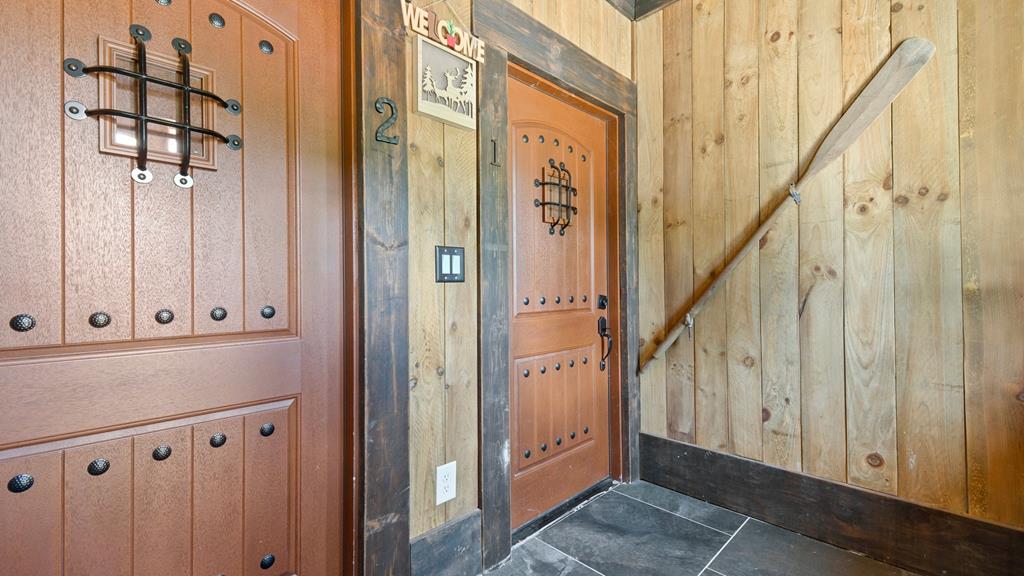 a view of an entryway with staircase
