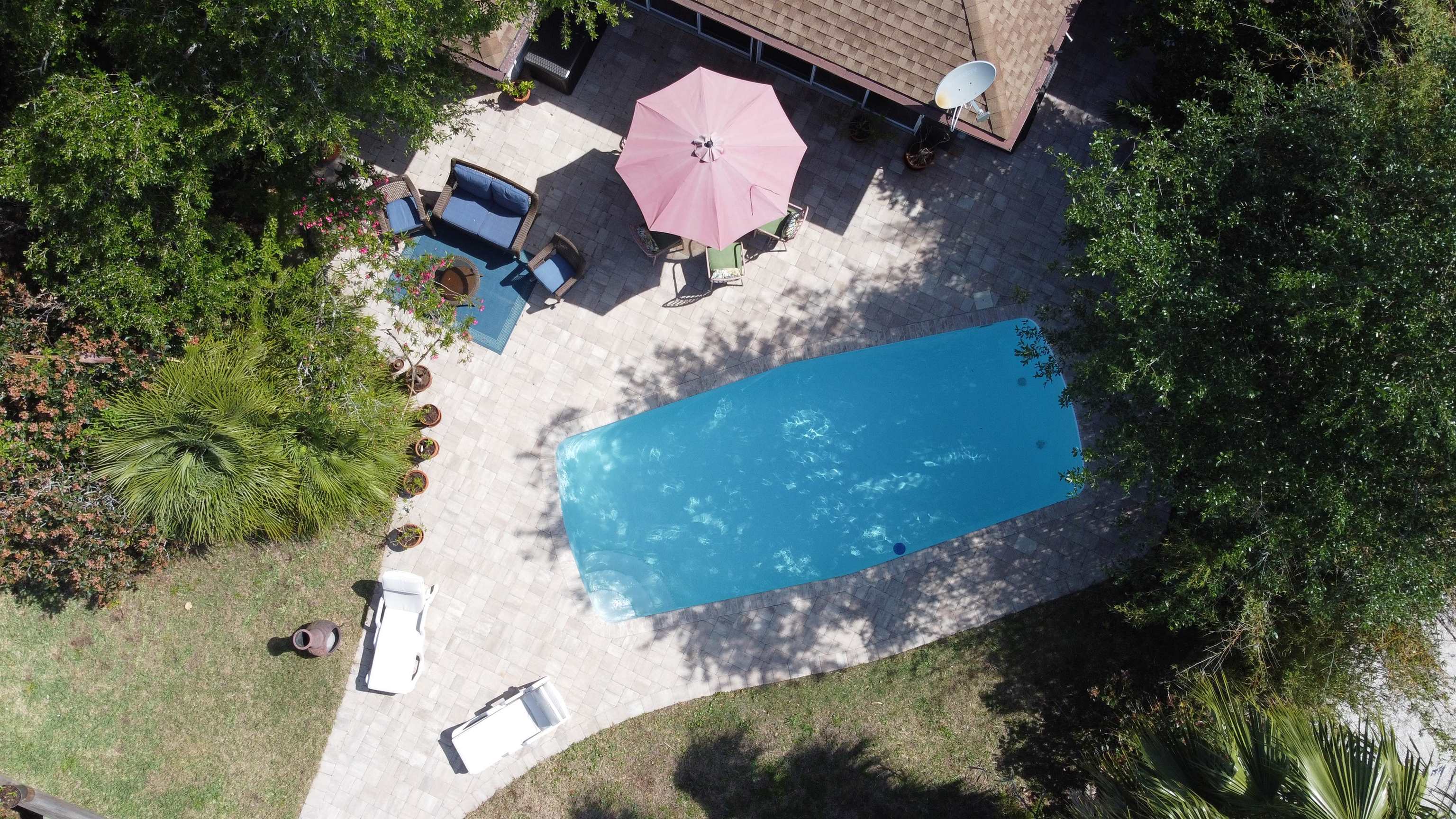 6325 Salado Road St. Augustine, FL 32080 - Photo 23 of 28 an aerial view of a house with a yard and garden