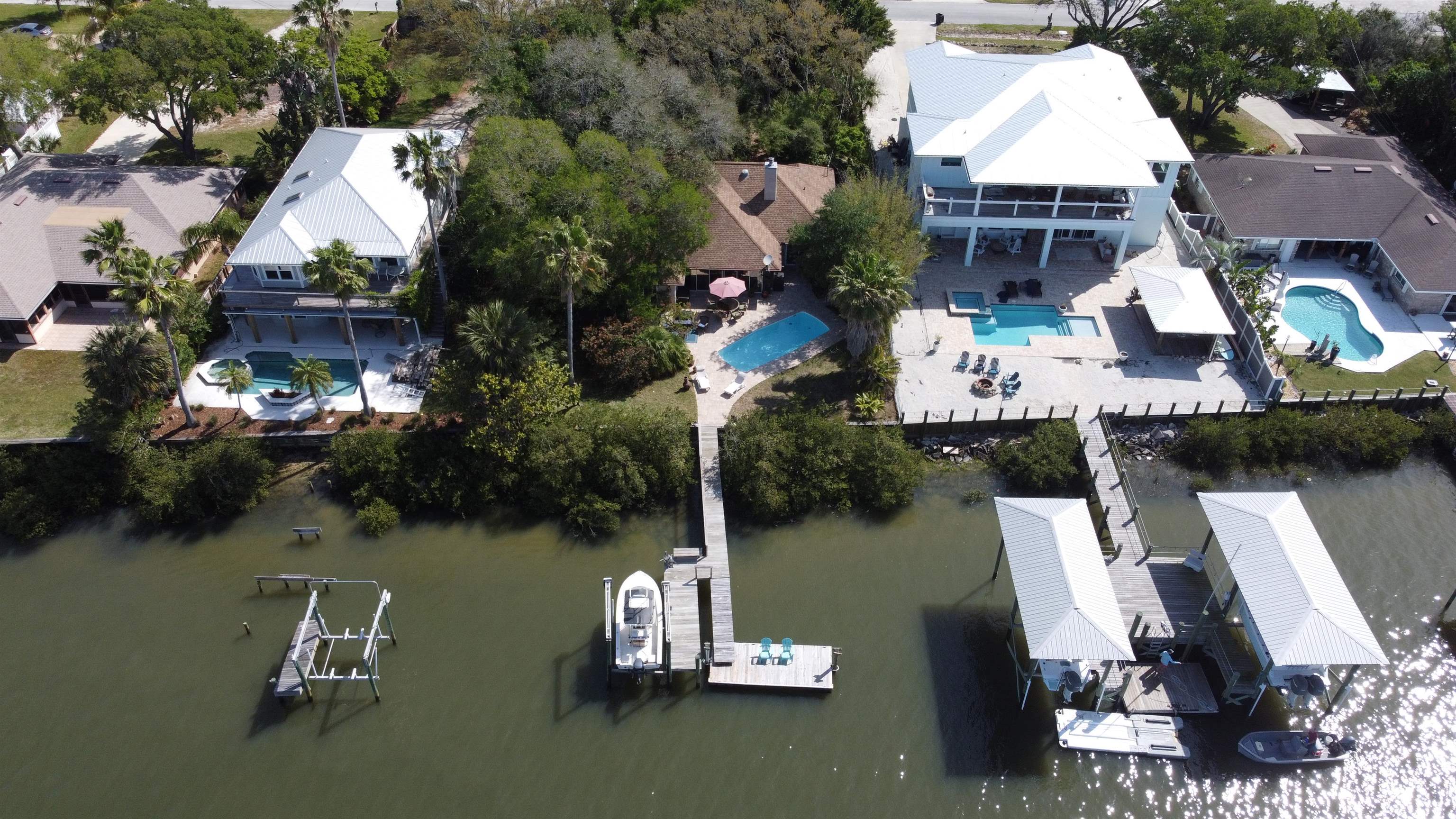 6325 Salado Road St. Augustine, FL 32080 - Photo 28 of 28 an aerial view of house with yard swimming pool and outdoor seating