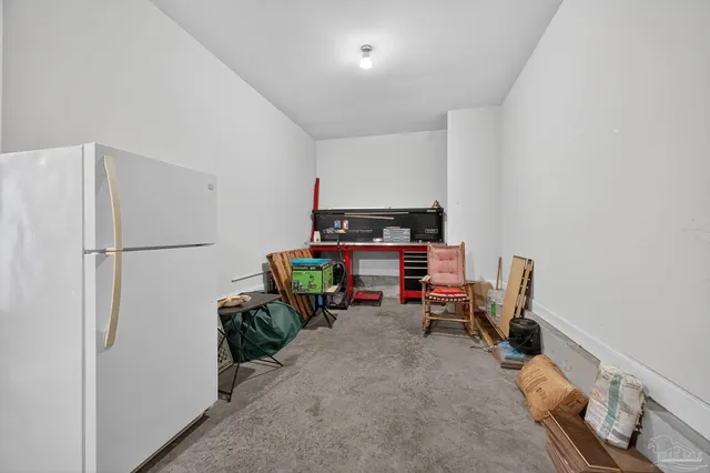 a view of a storage area with an empty space