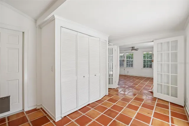 a view of an empty room