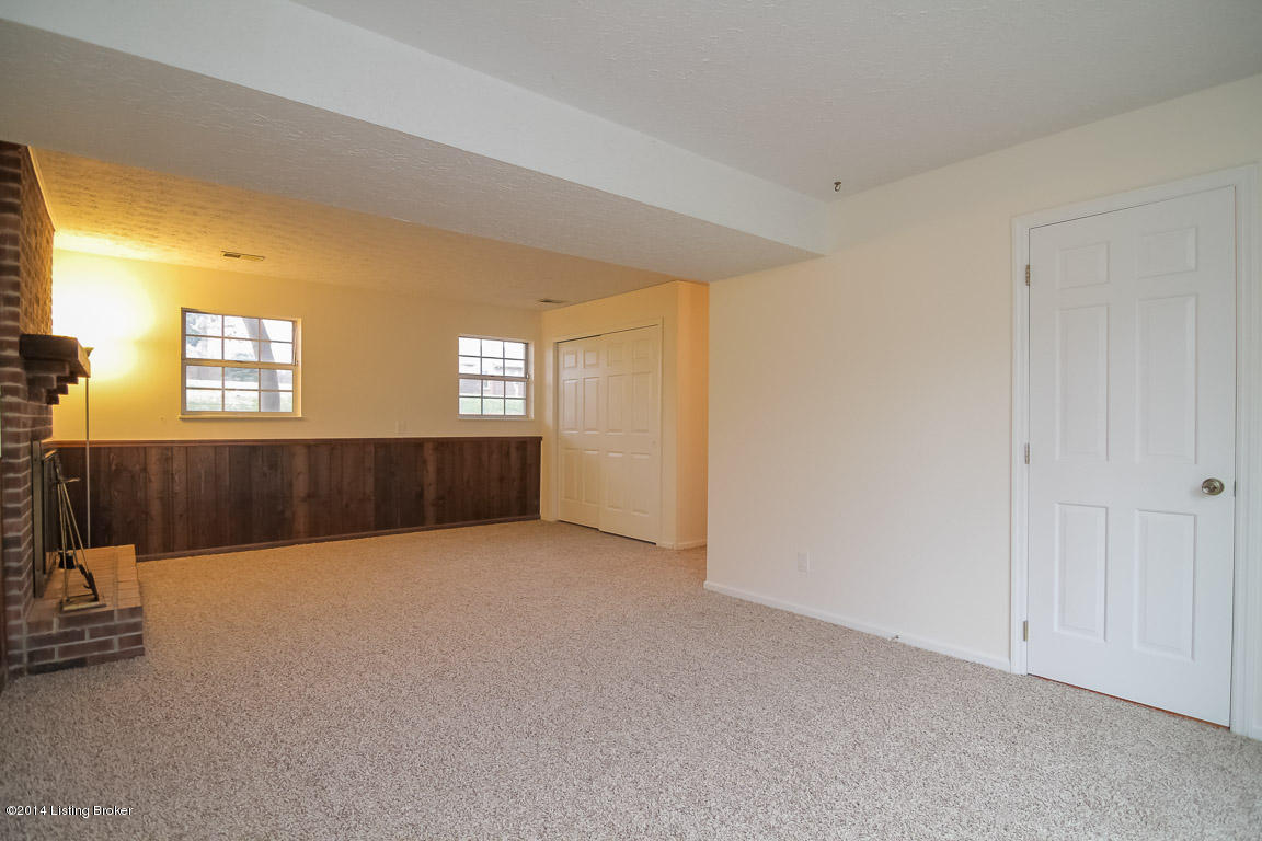 5802 Stone Bluff Road Louisville, KY 40291 - Photo 21 of 32 Downstairs Family Room, 2 Large Closets!