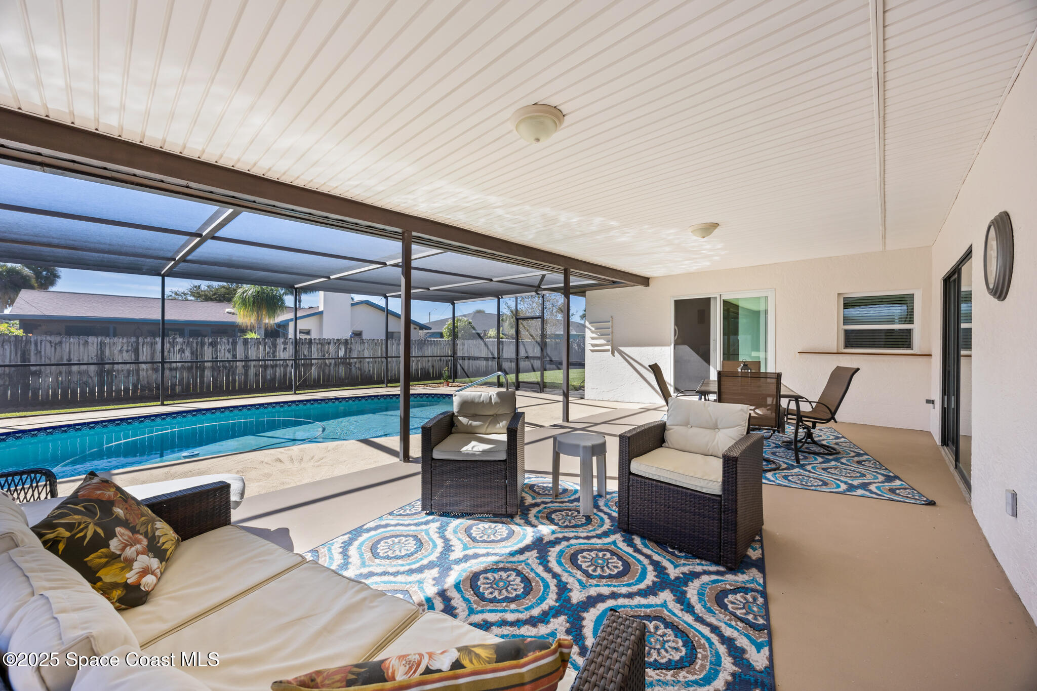 419 Coach Road Satellite Beach, FL 32937 - Photo 9 of 37 Spacious Pool Area