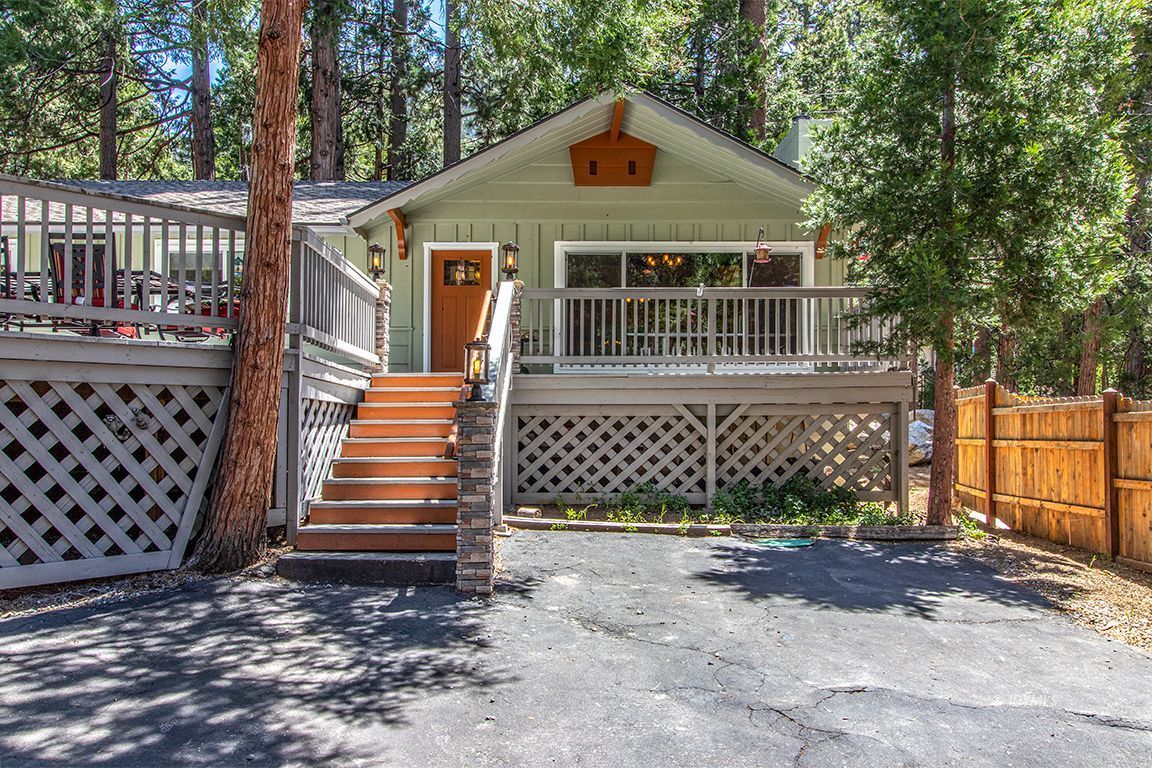 25104 Fern Valley Road Idyllwild, CA 92549 - Photo 49 of 55 a front view of a house with a garage