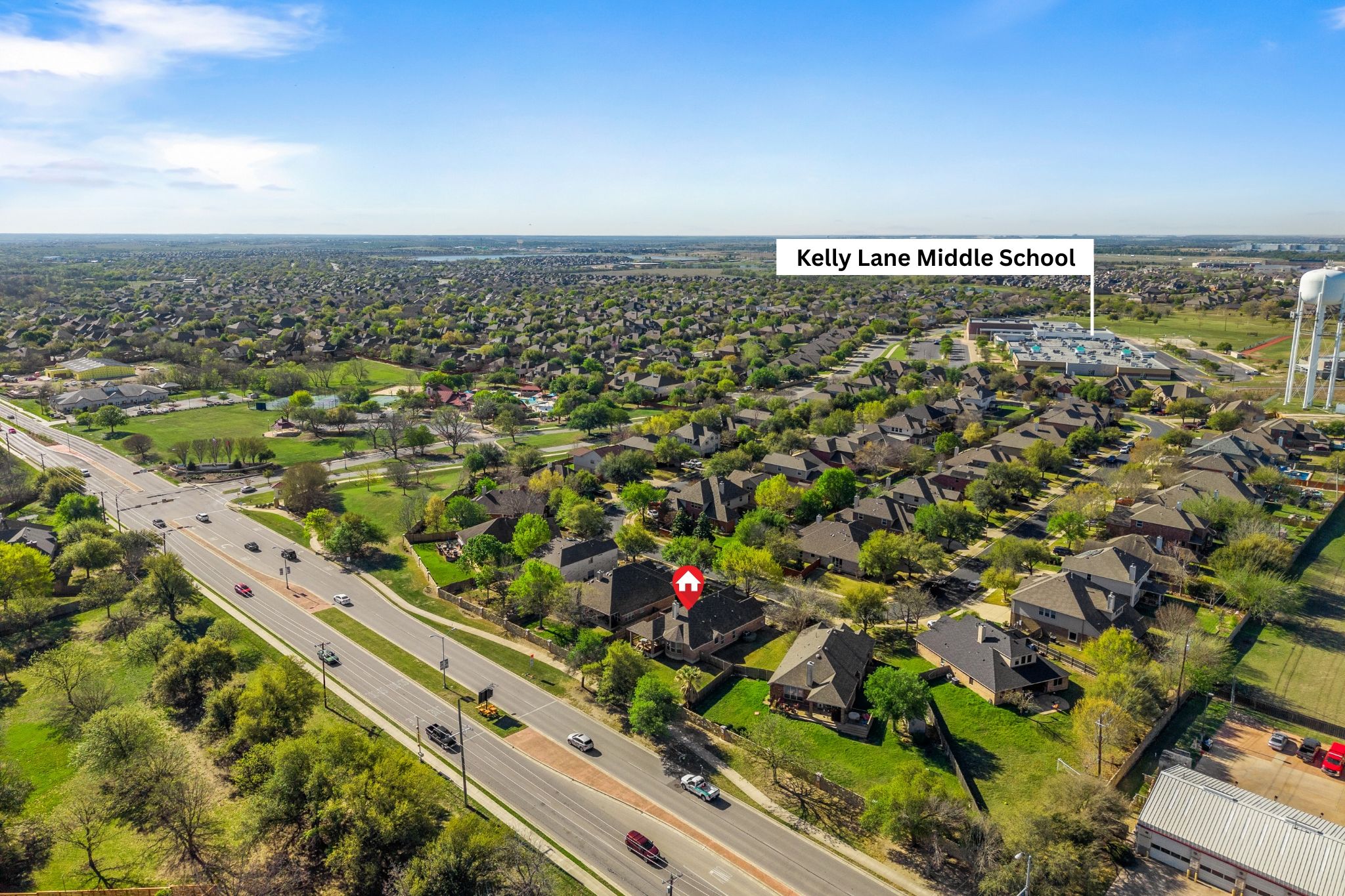 2221 Village View Loop Pflugerville, TX 78660 - Photo 24 of 25 an aerial view of residential building and car parked