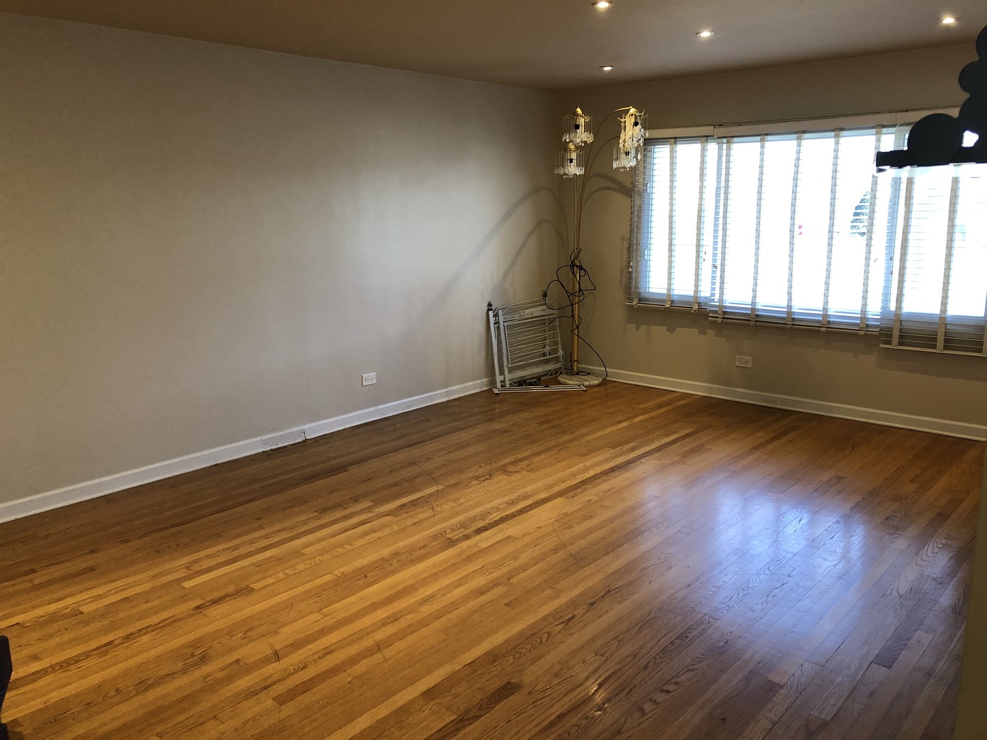 1674 Maple Street Des Plaines, IL 60018 - Photo 8 of 28 an empty room with wooden floor and windows