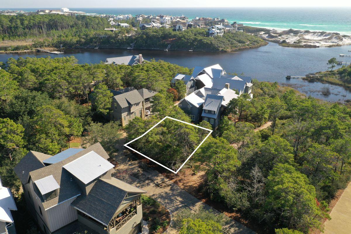 Lot 6 Cedar Fork Road Santa Rosa Beach, FL 32459 - Photo 6 of 18 an aerial view of a house with lake view