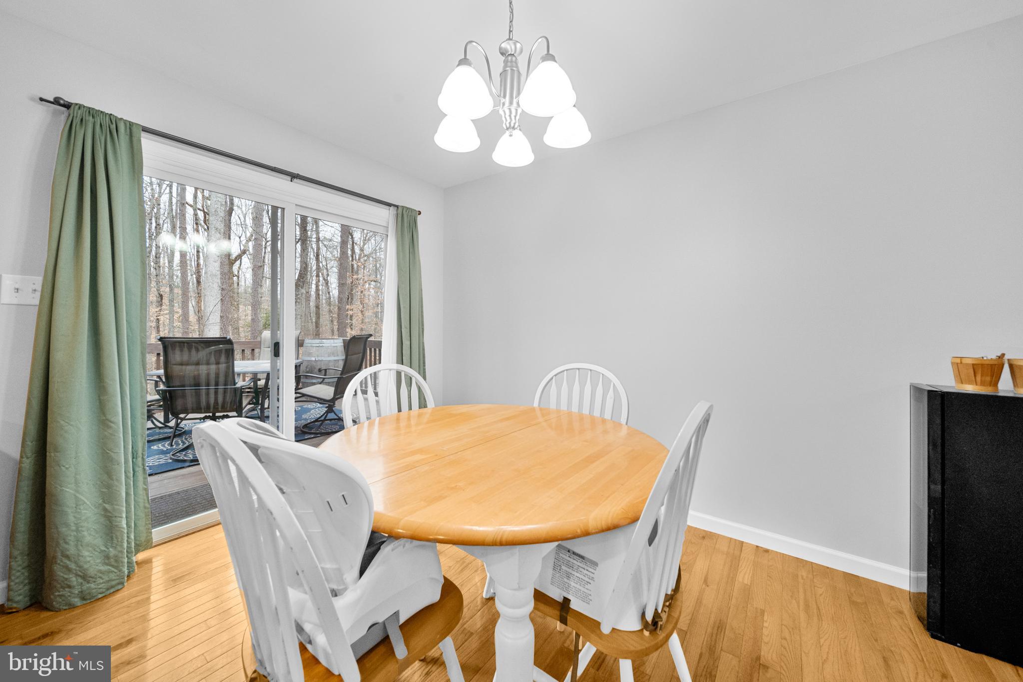 5344 Courtneys Corner Road Sumerduck, VA 22742 - Photo 15 of 56 a view of a dining room with furniture and wooden floor