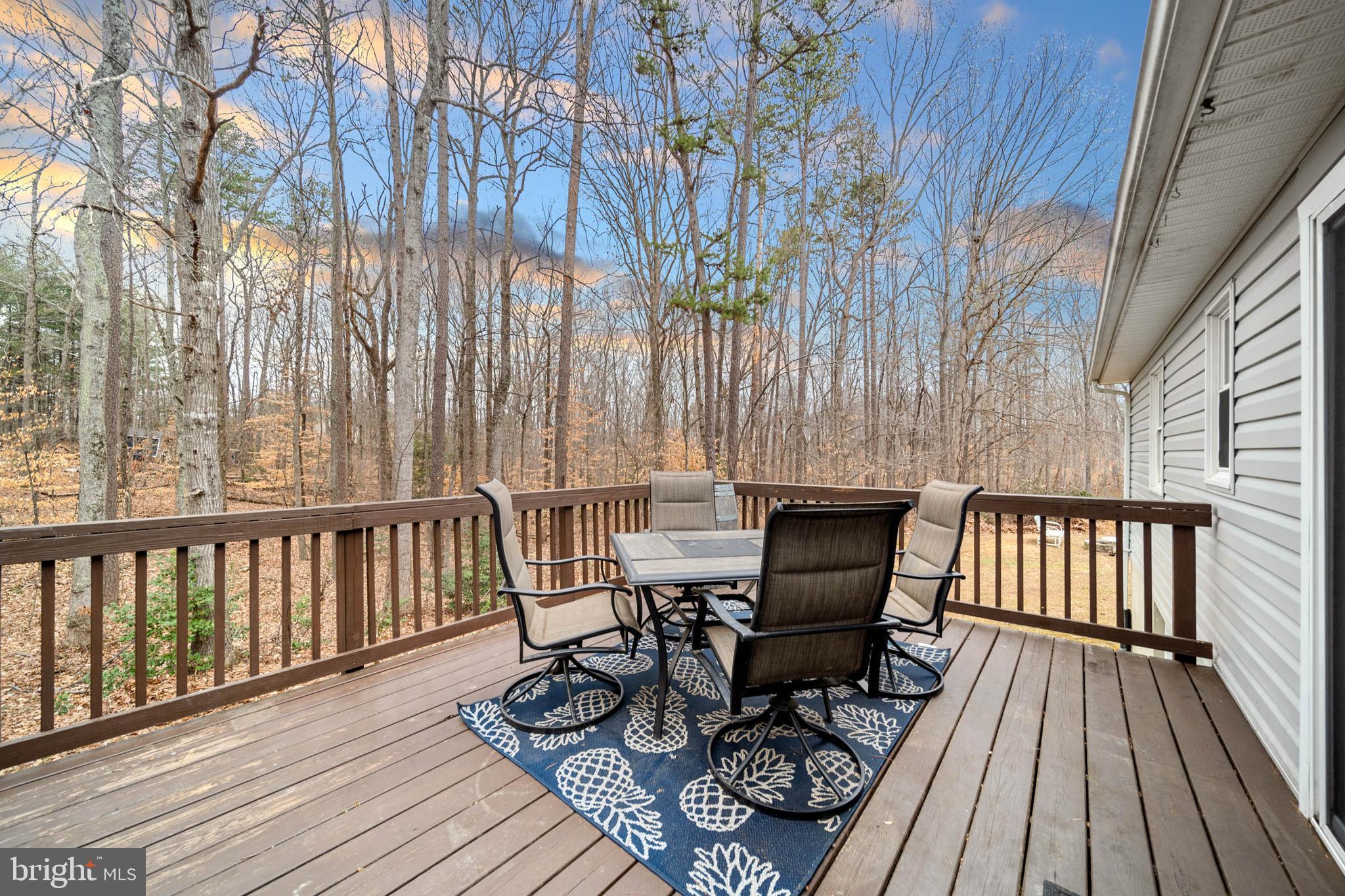 5344 Courtneys Corner Road Sumerduck, VA 22742 - Photo 25 of 56 a view of balcony with wooden floor and outdoor seating
