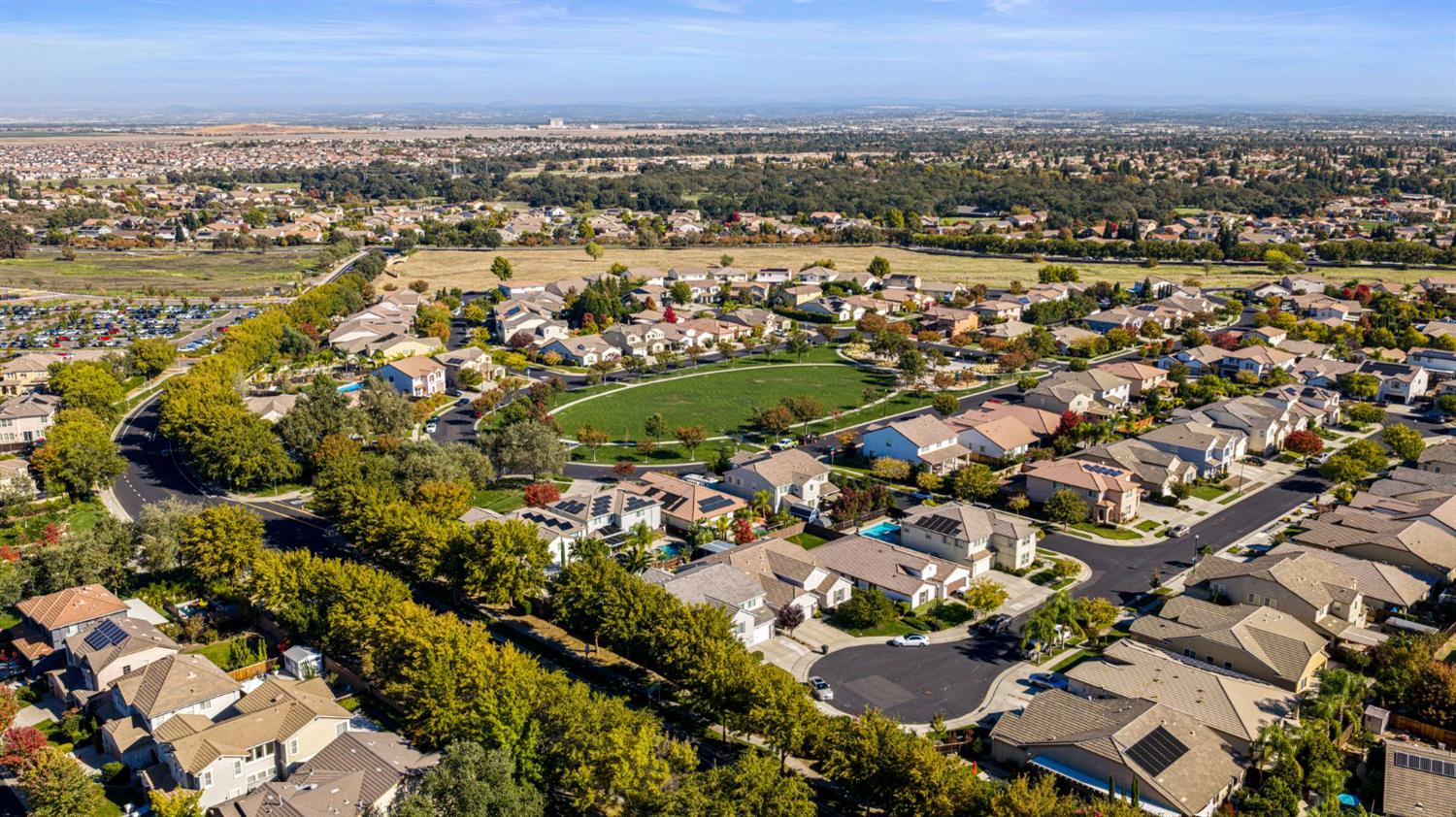 3017 Checkerspot Street Roseville, CA 95747 - Photo 56 of 57 an aerial view of a city with lots of residential buildings
