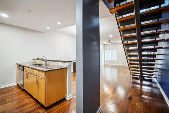 a utility room with washer and dryer