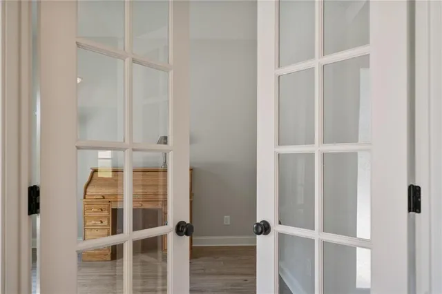 a view of an empty room