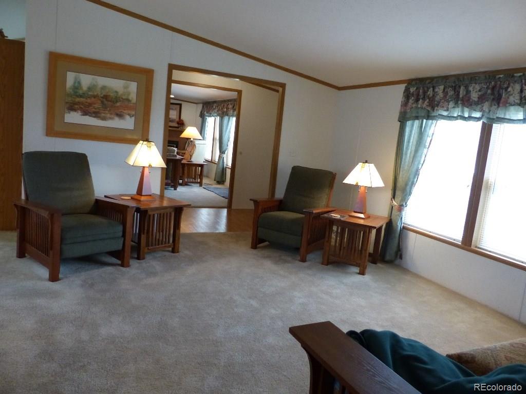 749 Knickerbocker Road Westcliffe, CO 81252 - Photo 10 of 33 a living room with furniture and a large window
