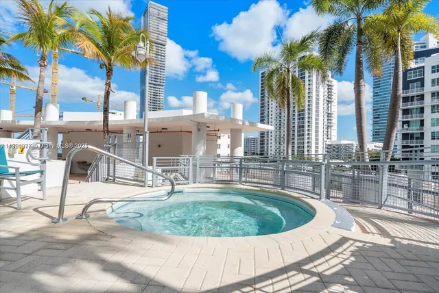 a view of a lake with a building in the back