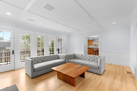 a living room with furniture and a couch