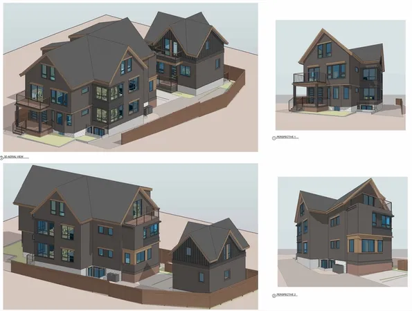 a front view of a house