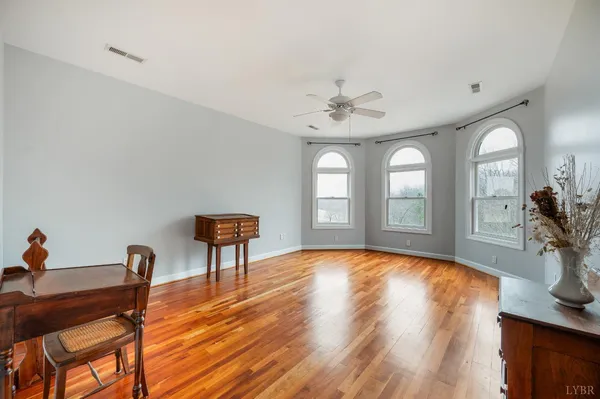 a view of a house with wooden floor