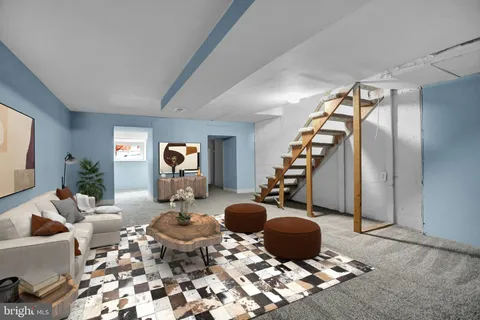 a view of an entryway with staircase