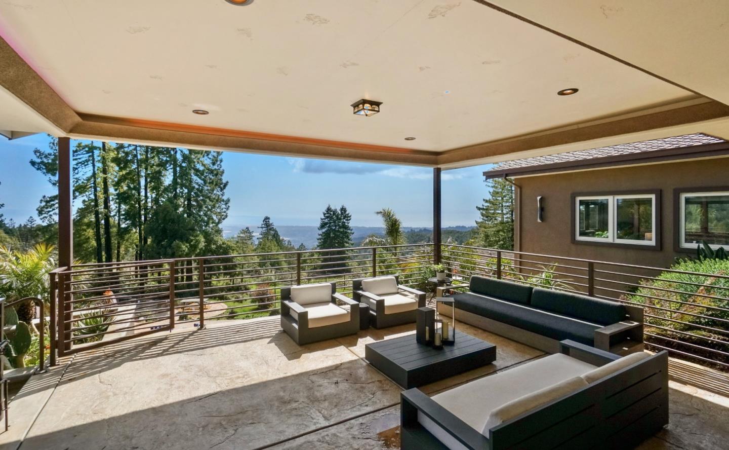 1061 Summit Road Watsonville, CA 95076 - Photo 32 of 92 a roof deck with patio couch and a potted plant