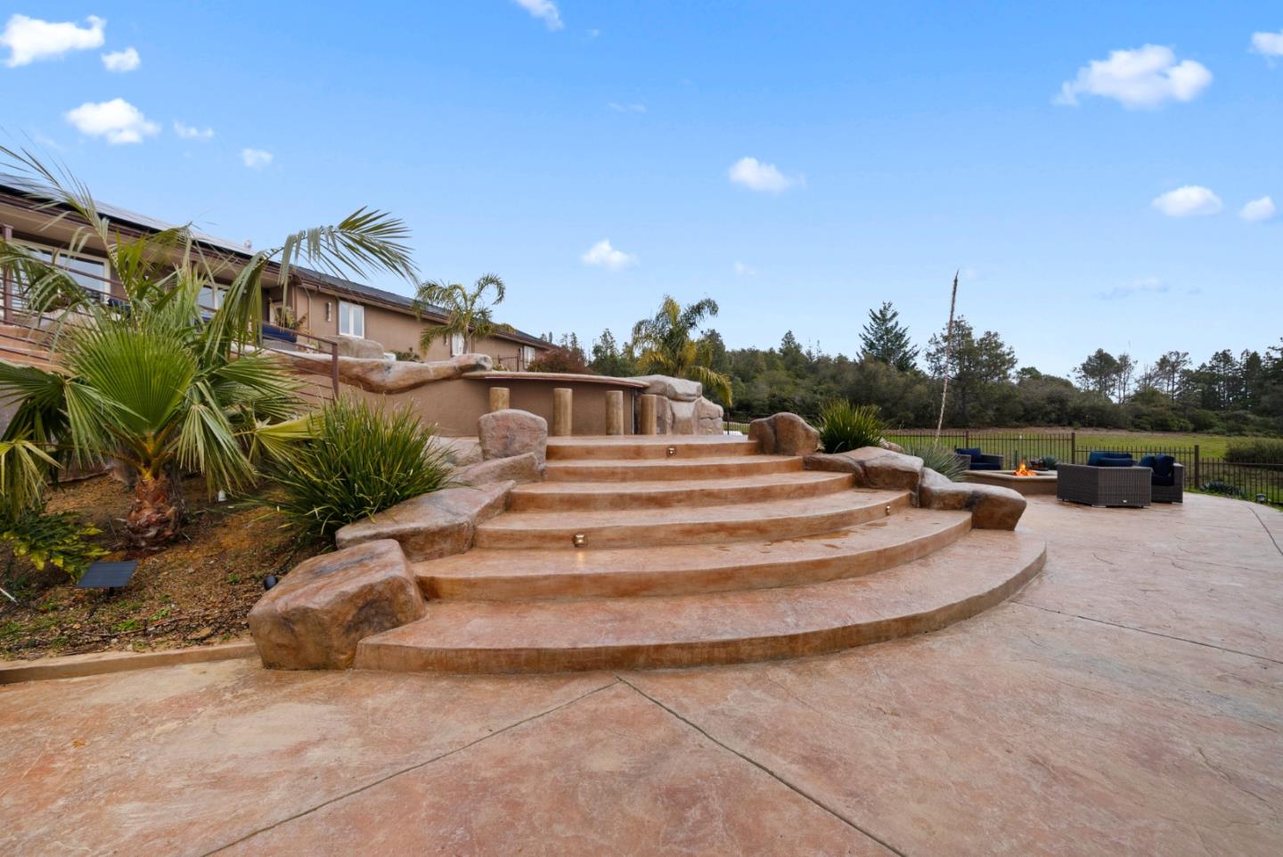 1061 Summit Road Watsonville, CA 95076 - Photo 67 of 92 a view of swimming pool with outdoor seating and plants