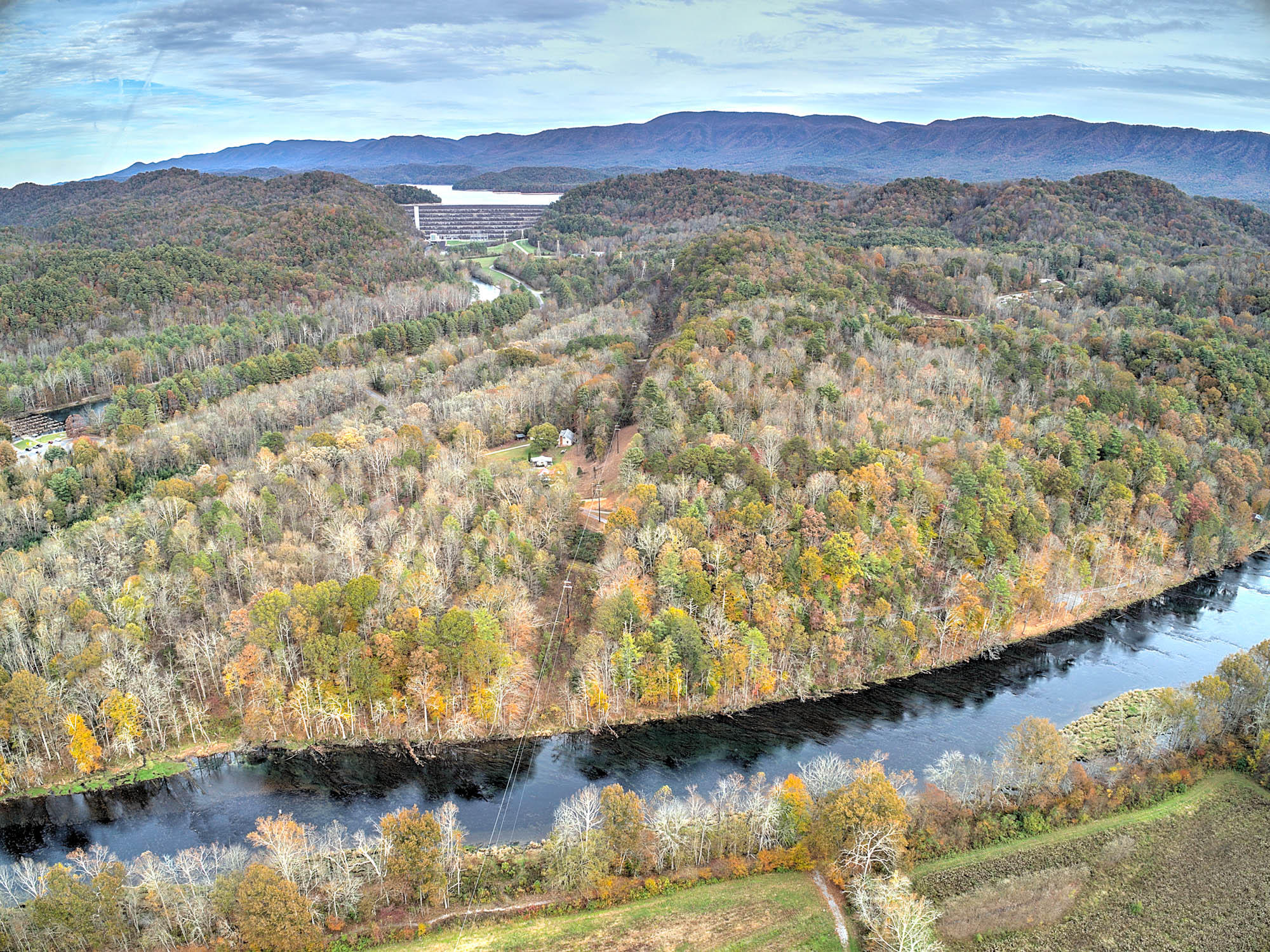 383 Tva Road South Bristol, TN 37620 - Photo 2 of 37 FRONT AERIAL WIER DAM