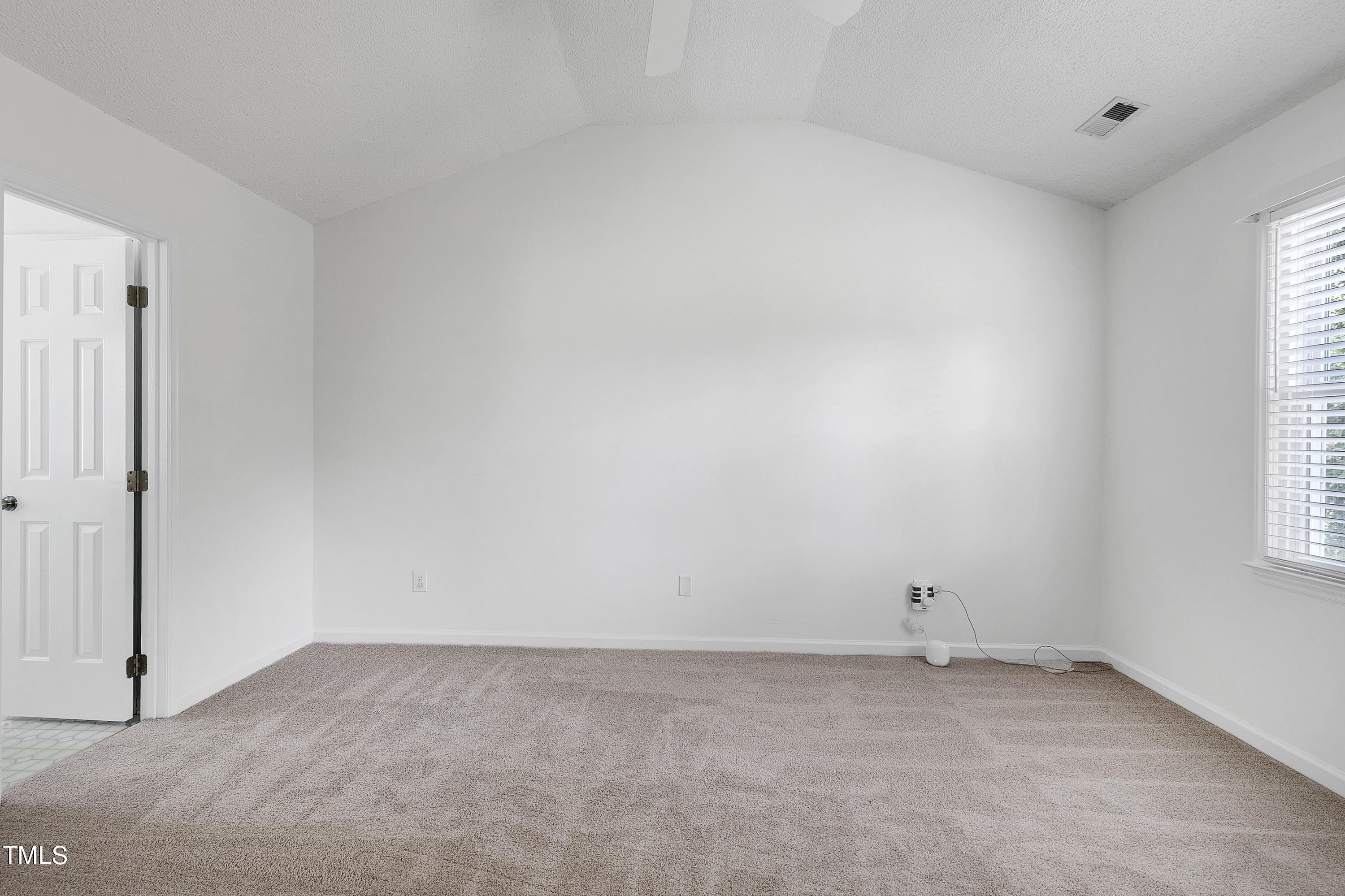3900 Old Coach Road Raleigh, NC 27616 - Photo 11 of 23 Master bedroom with new paint and carpet / vaulted ceiling.