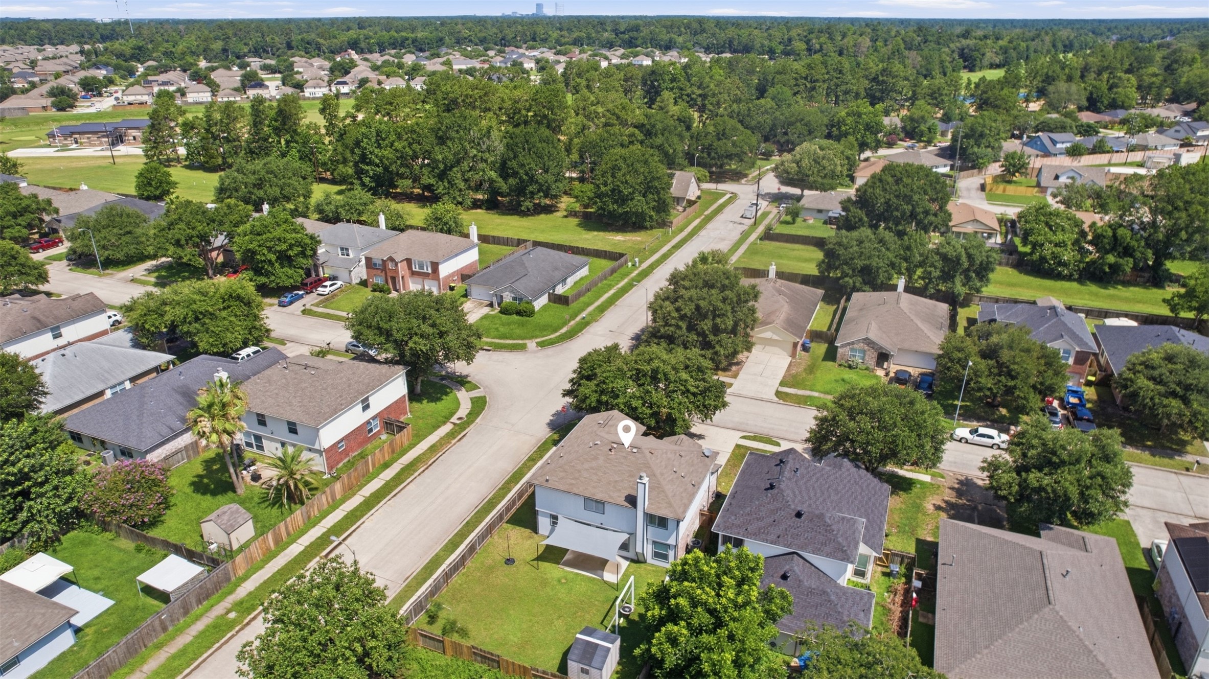 2446 Halstead Drive Spring, TX 77386 - Photo 43 of 45 Short walk 1 block over to Fox Springs Park with pond, walking path, playground & sports fields.