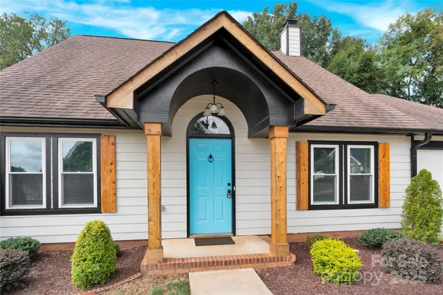 a front view of a house