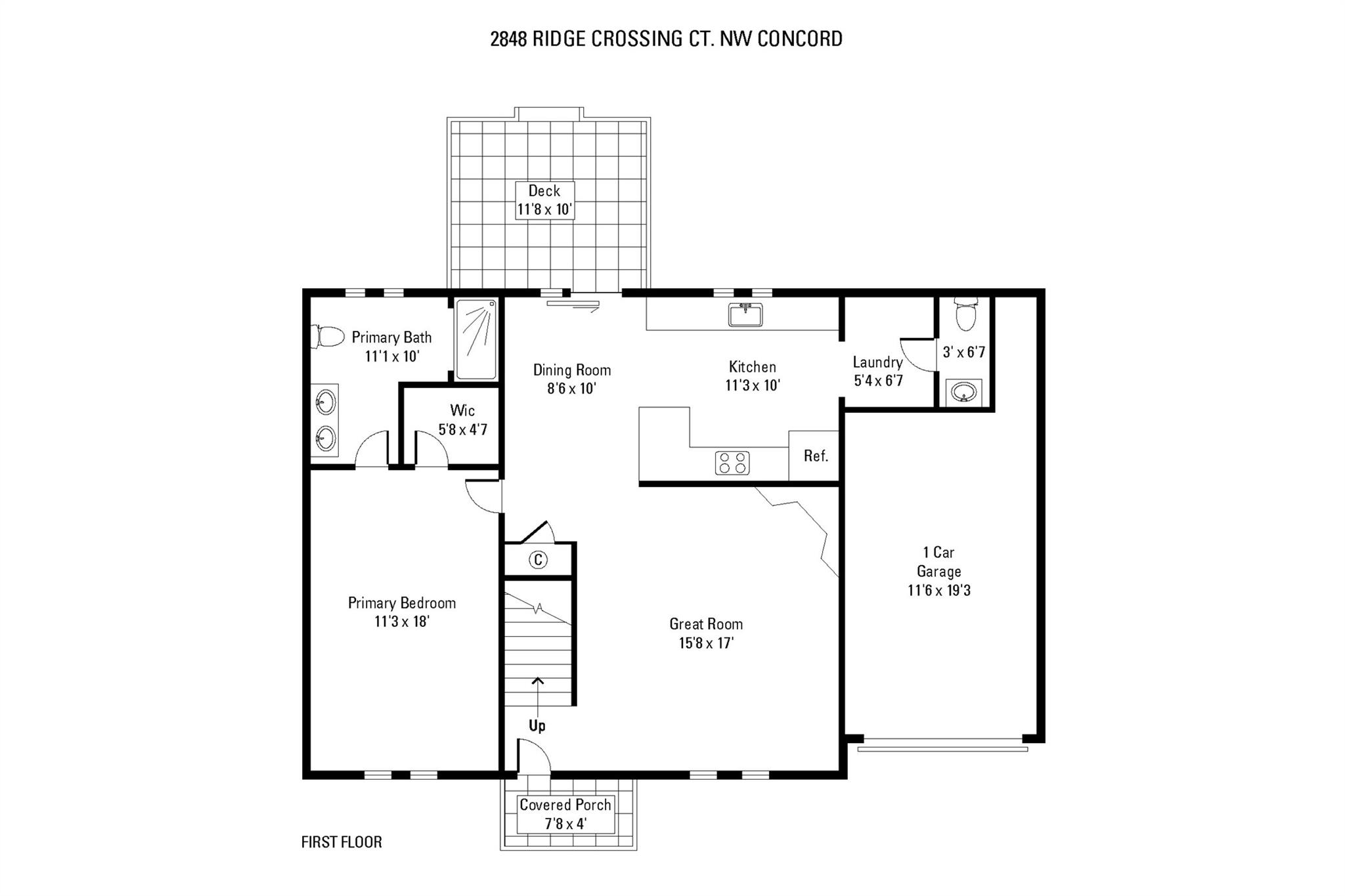 2848 Ridge Crossing Court Northwest Concord, NC 28027 - Photo 36 of 37 a picture of a bench in front of a wall