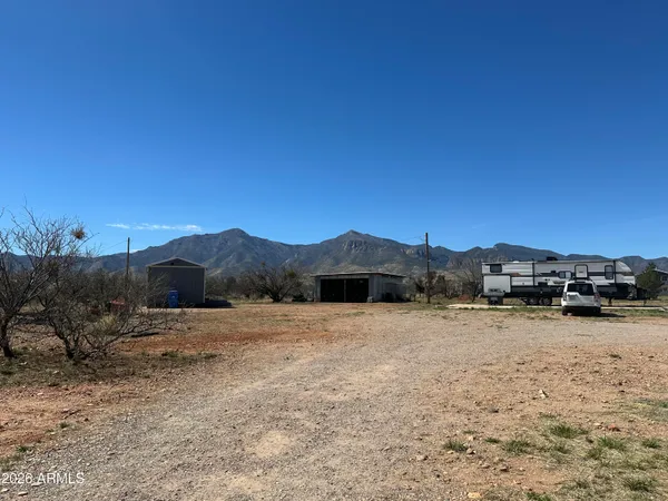 a view of lake with mountain
