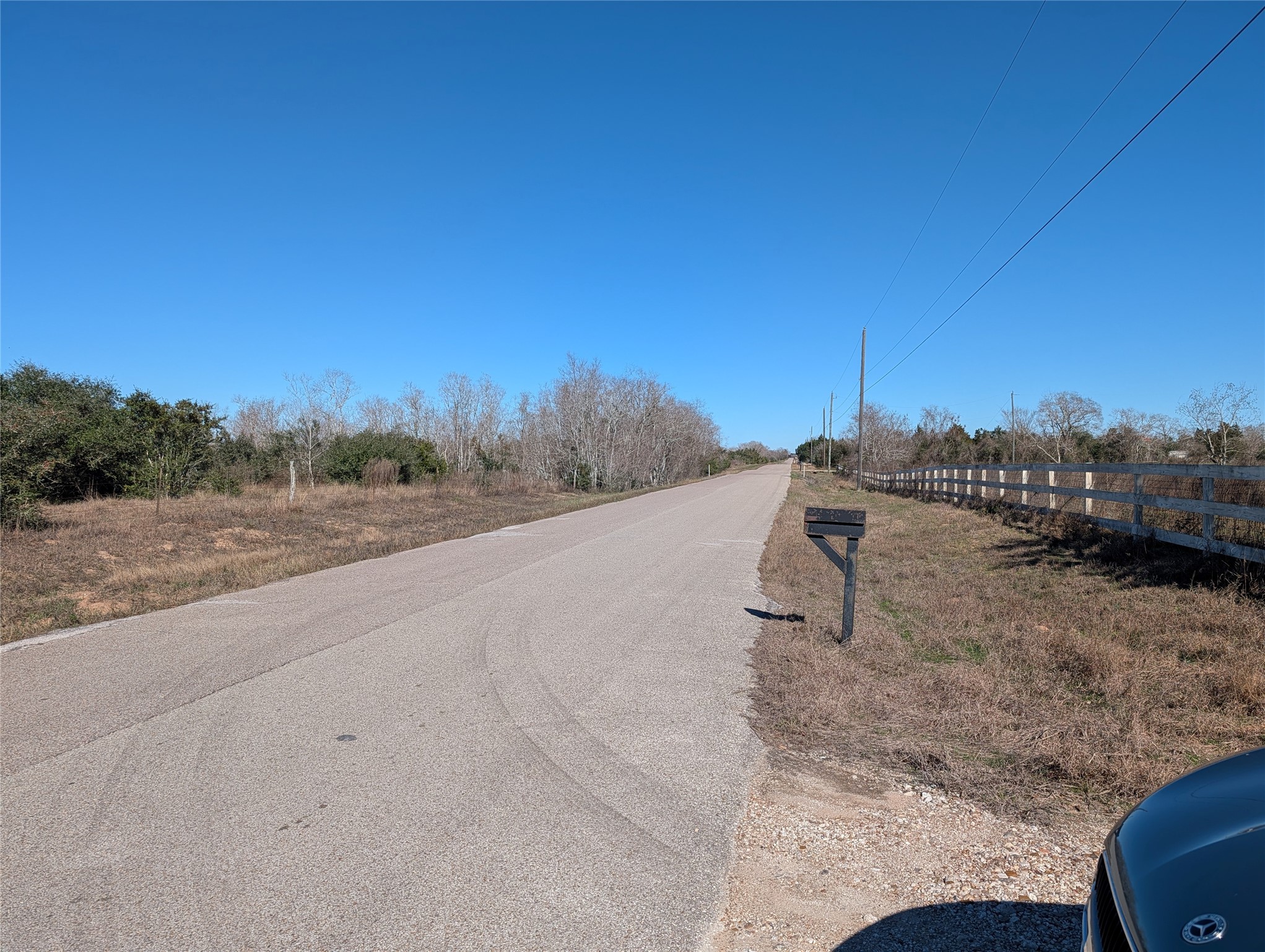 2368 Old Columbus Road North Sealy, TX 77474 - Photo 2 of 16 a view of a dry yard with trees