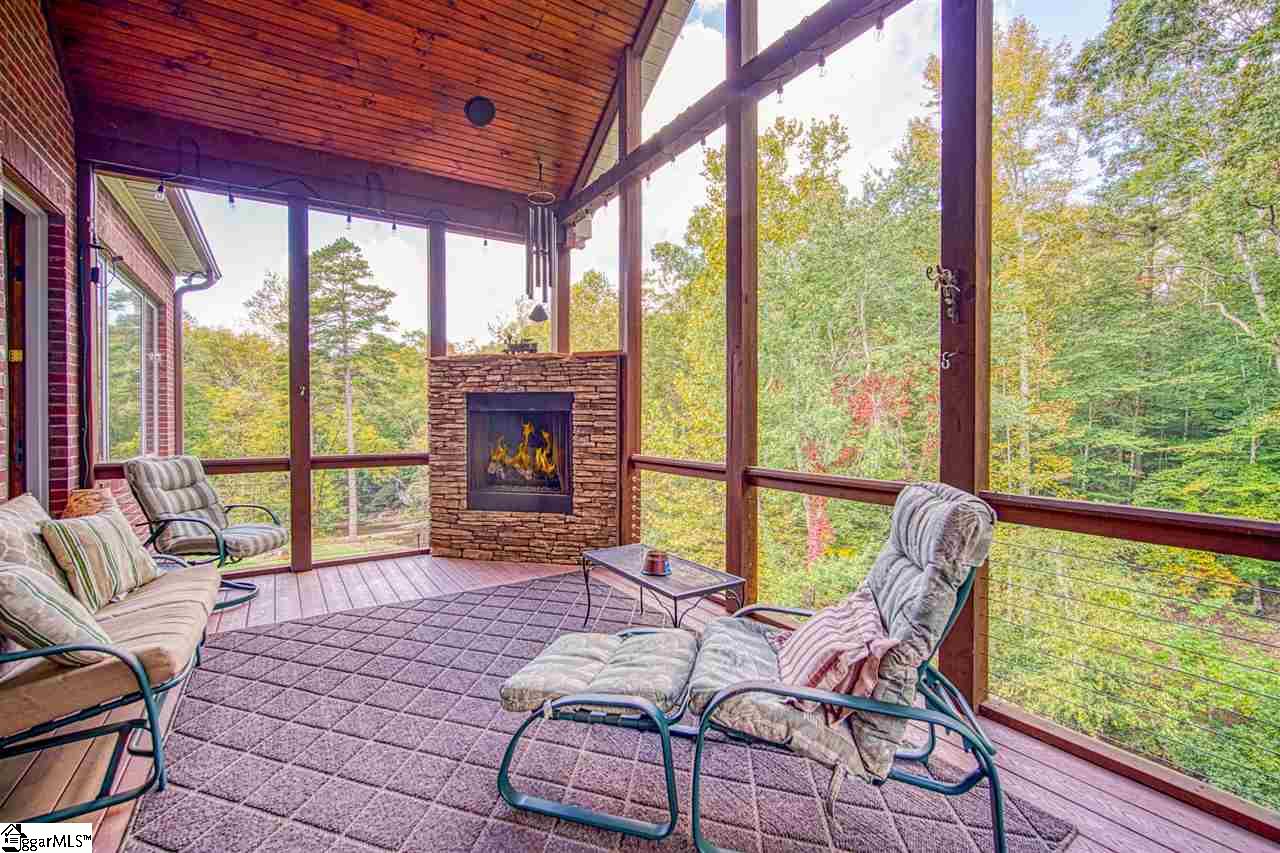 751 Holland Ford Road Pelzer, SC 29669 - Photo 7 of 36 Overlooking the Creek with Gas Log Fireplace