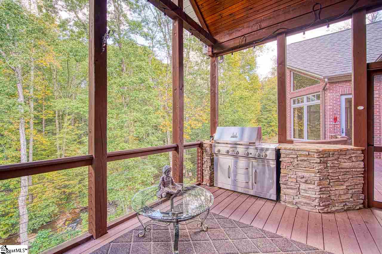 751 Holland Ford Road Pelzer, SC 29669 - Photo 8 of 36 Screen Porch with Built in Gas Grill