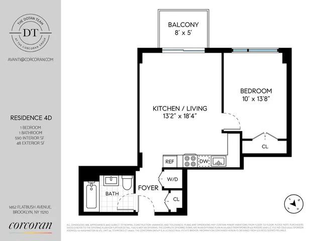 $499,000 | 1462 Flatbush Avenue, Unit 4D | Flatbush