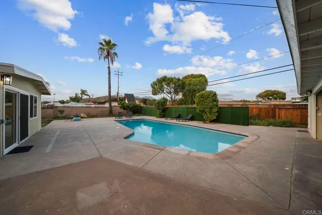 a outdoor space with patio furniture