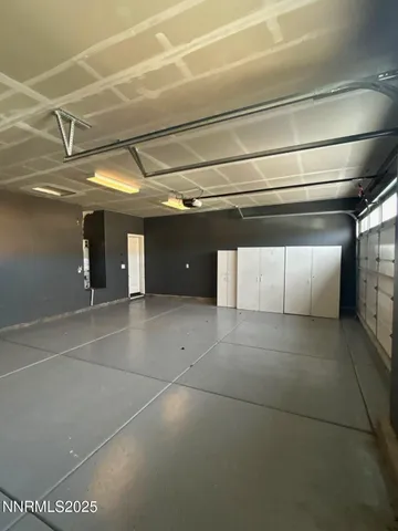 a view of a refrigerator in the room