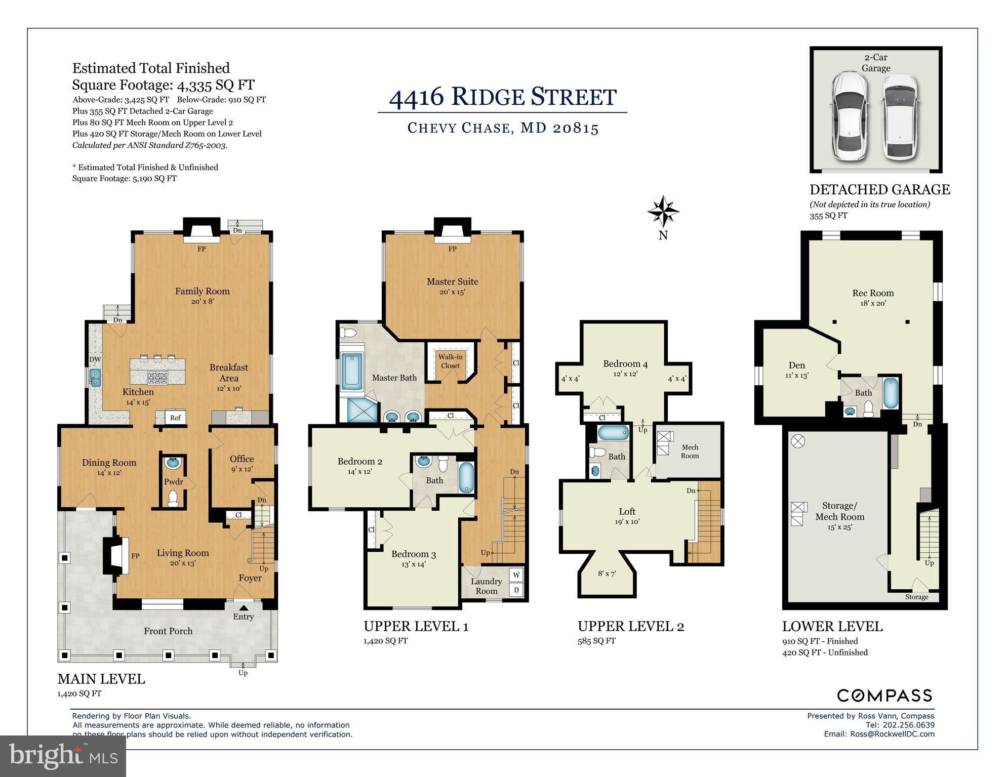 4416 Ridge Street Chevy Chase, MD 20815 - Photo 39 of 39 Floorplan